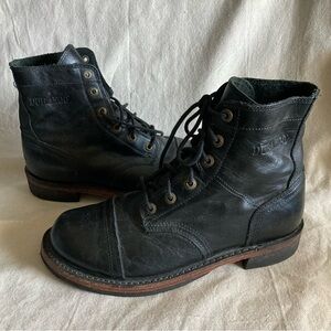 Durango Black Cap Toe Work Boots USA 9D